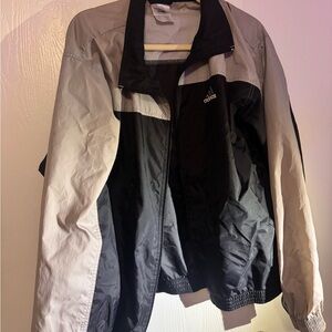 Vintage 90’s Adidas Black and Grey Windbreaker